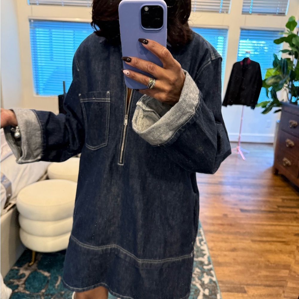 Dark Denim Jacket - image 4